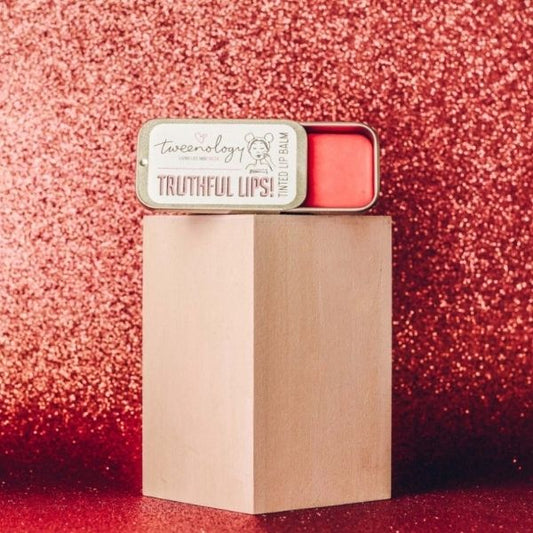 Truthful lips! The natural lip balm that reminds tweens to speak the truth!