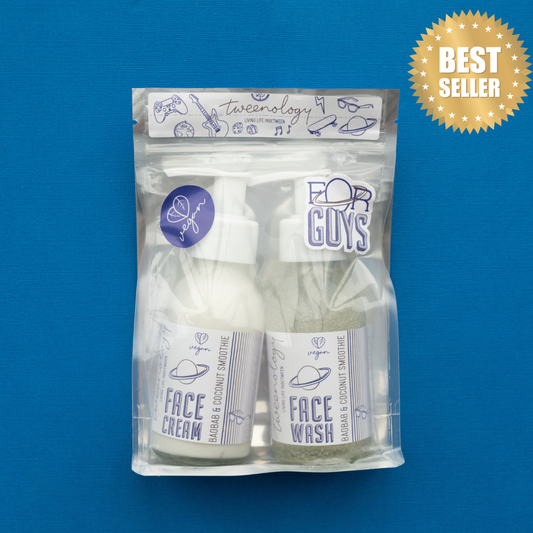 Gentle Tween Skincare Kit for Guys – Face Wash & Face Lotion Set (100ml + 100ml)