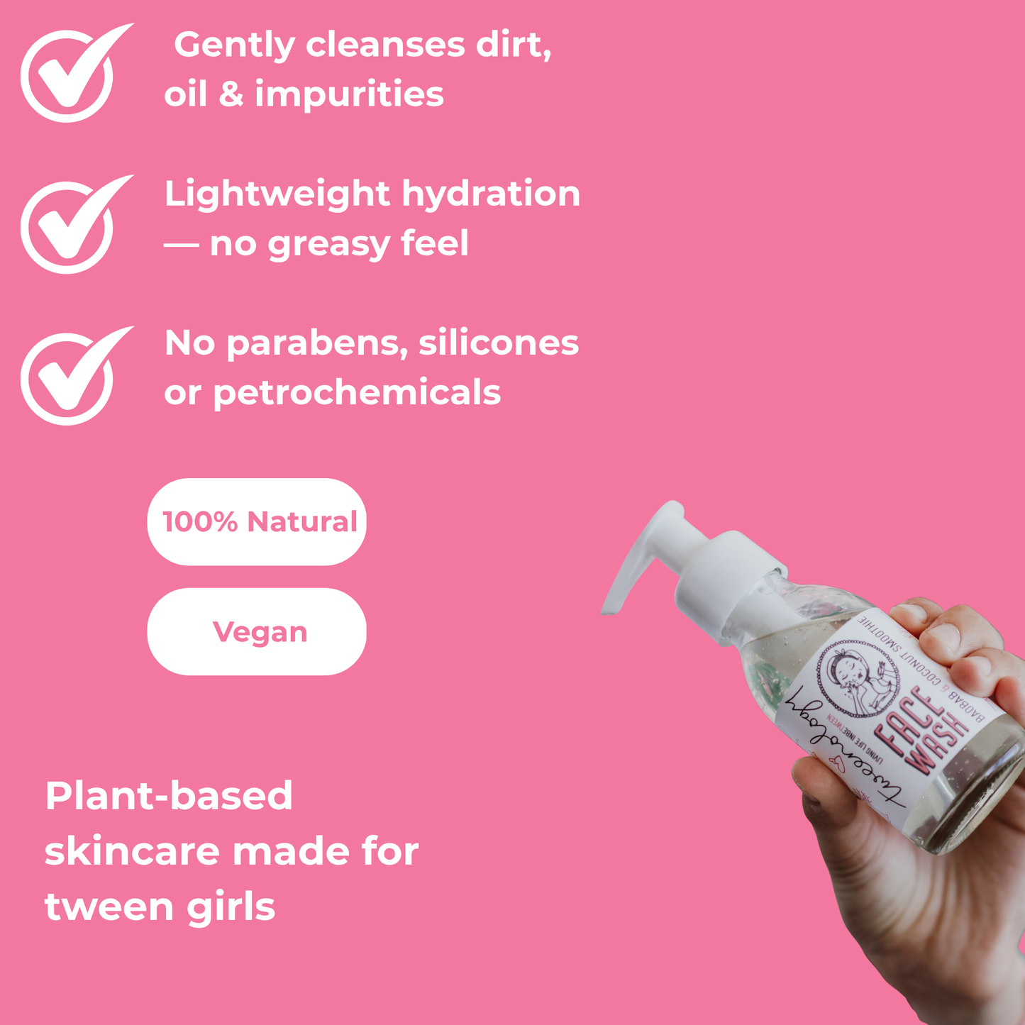 Gentle Face Wash for Girls 100ml