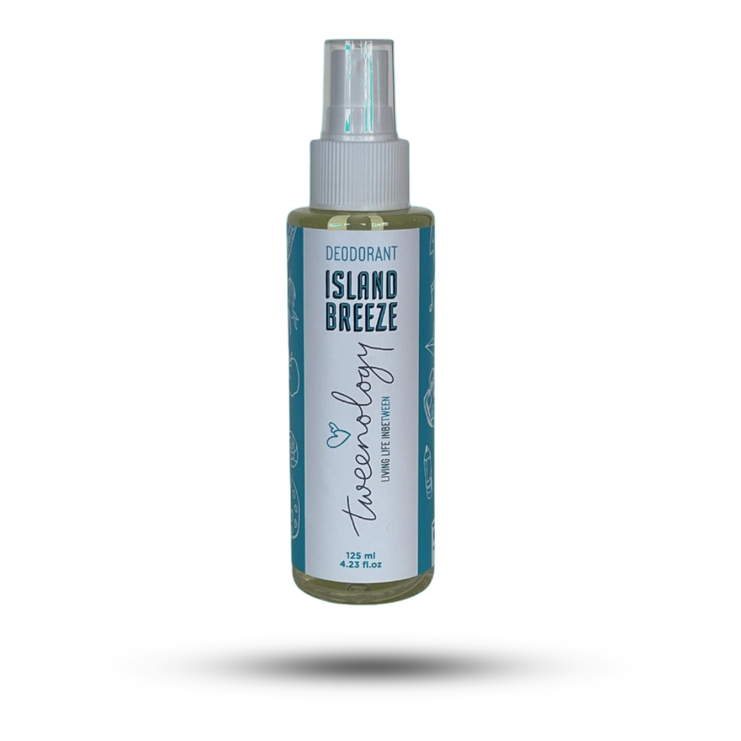 Tweenology Island Breeze deodorant for tweens — tropical scent, plant-based and aluminium-free, made in South Africa