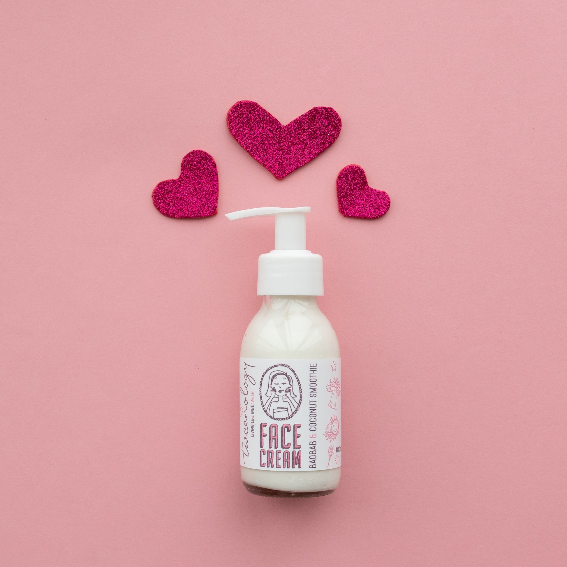 Tweenology natural moisturiser for tween girls — lightweight plant-based lotion for sensitive skin, no nasties, made in South Africa
