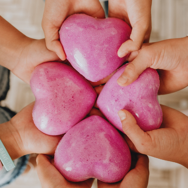 Heart shaped bath shop bombs