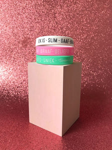 Affirmation bracelet silicone (set of 3)